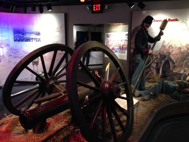 A display in the Stones River National Battlefield visitor's center.